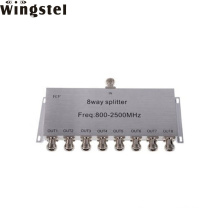 8 way 800-2500MHz rf splitter for gsm 2g 3g 4g cell phone signal booster repeater